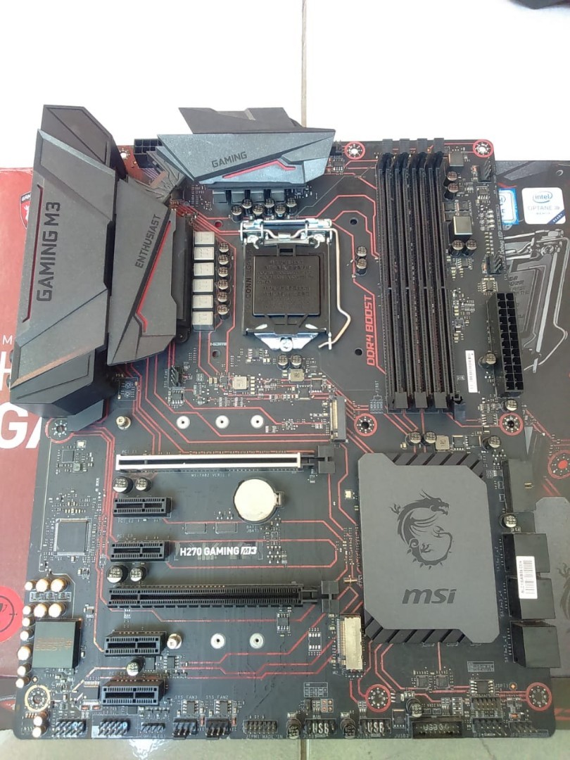 Msi H270 Gaming M3 Lga 1151 Intel Motherboard Elektronik Bagian Komputer Aksesoris Di Carousell
