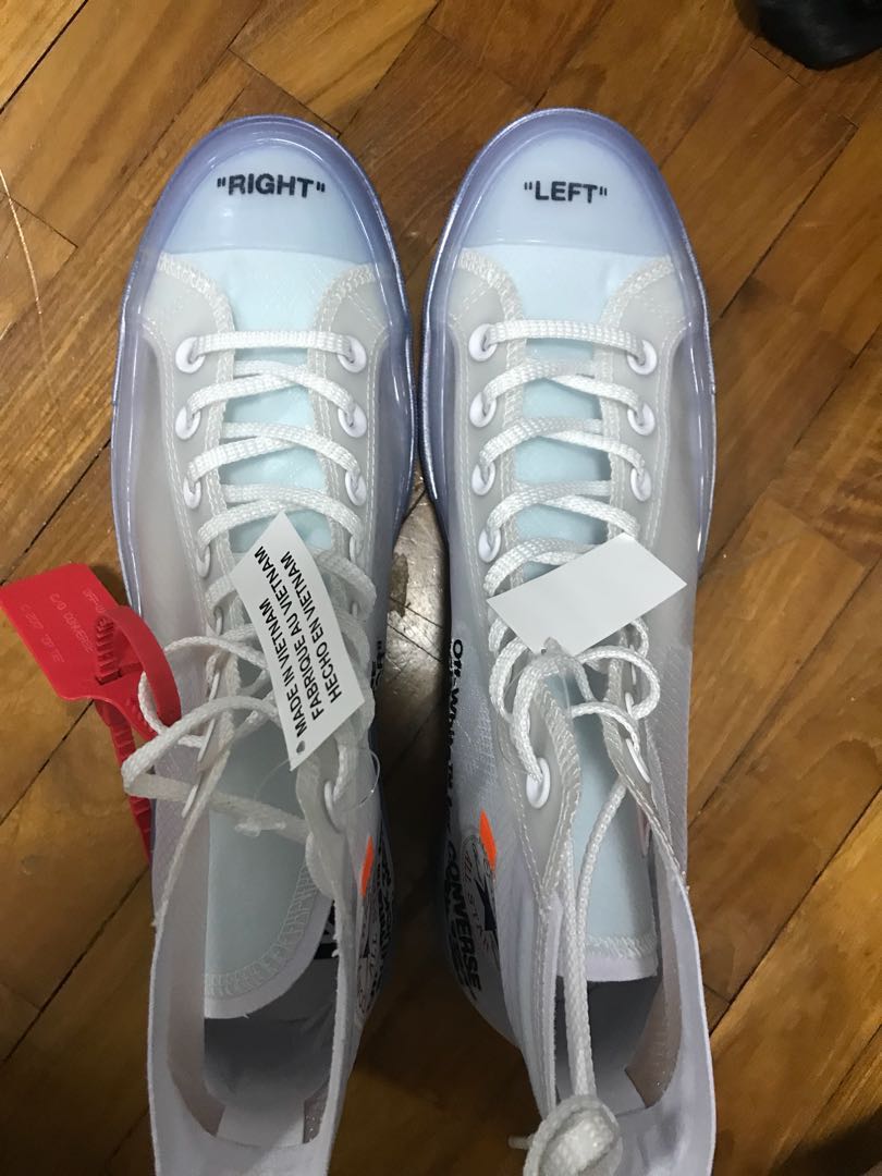 converse off white used