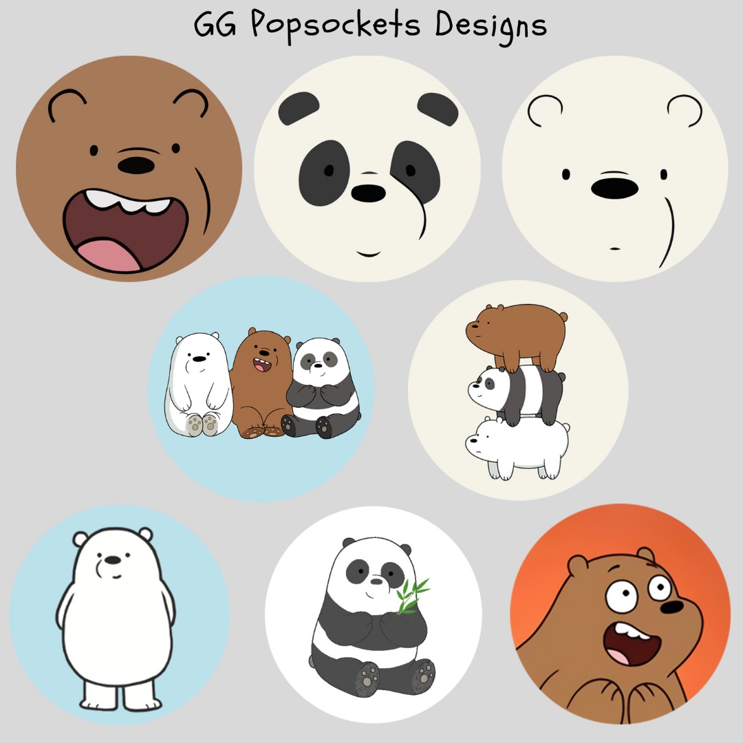 Popsocket Stickers We Bare Bears Pop Socket, Mobile Phones & Tablets ...