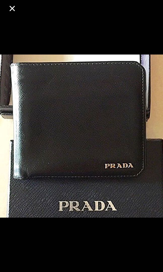 Prada mens Saffiano Leather Wallet For sale Luxury Bags Wallets on Carousell
