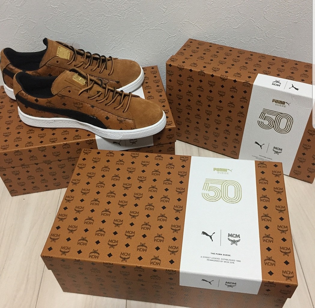 Puma x MCM Collab Sneakers, Men's Fashion, Footwear, Sneakers on Carousell