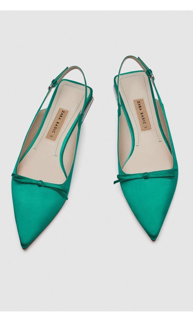 green shoes zara