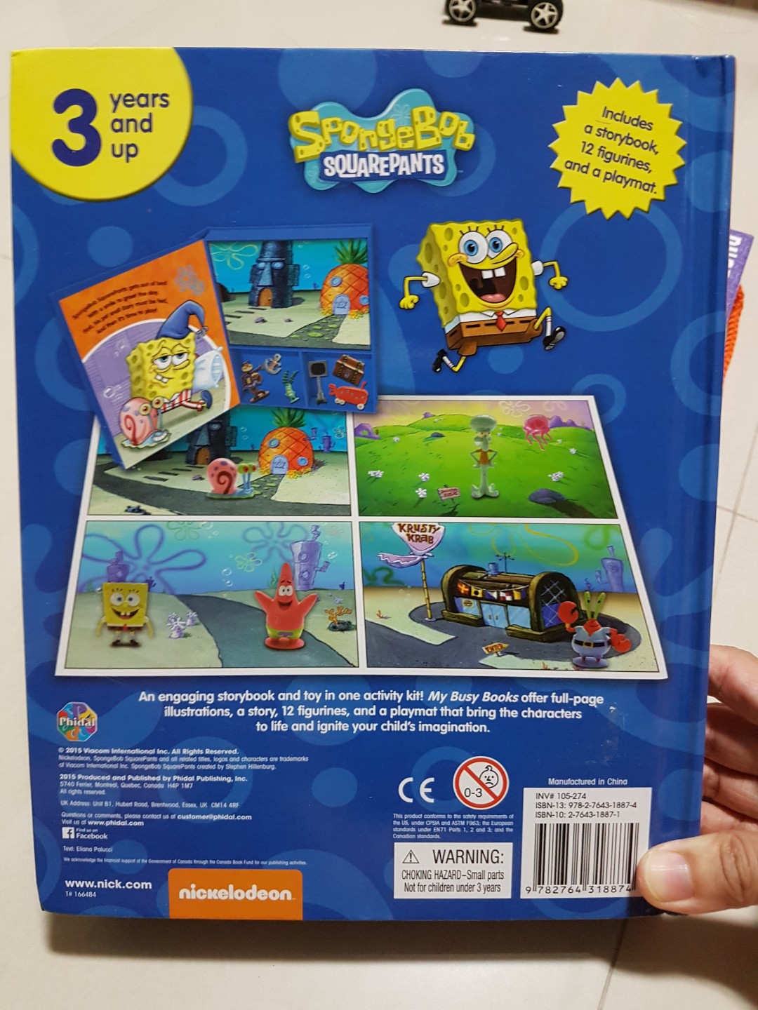 Spongebob squarepants the treasure hunt My Busy Book, Hobbies & Toys