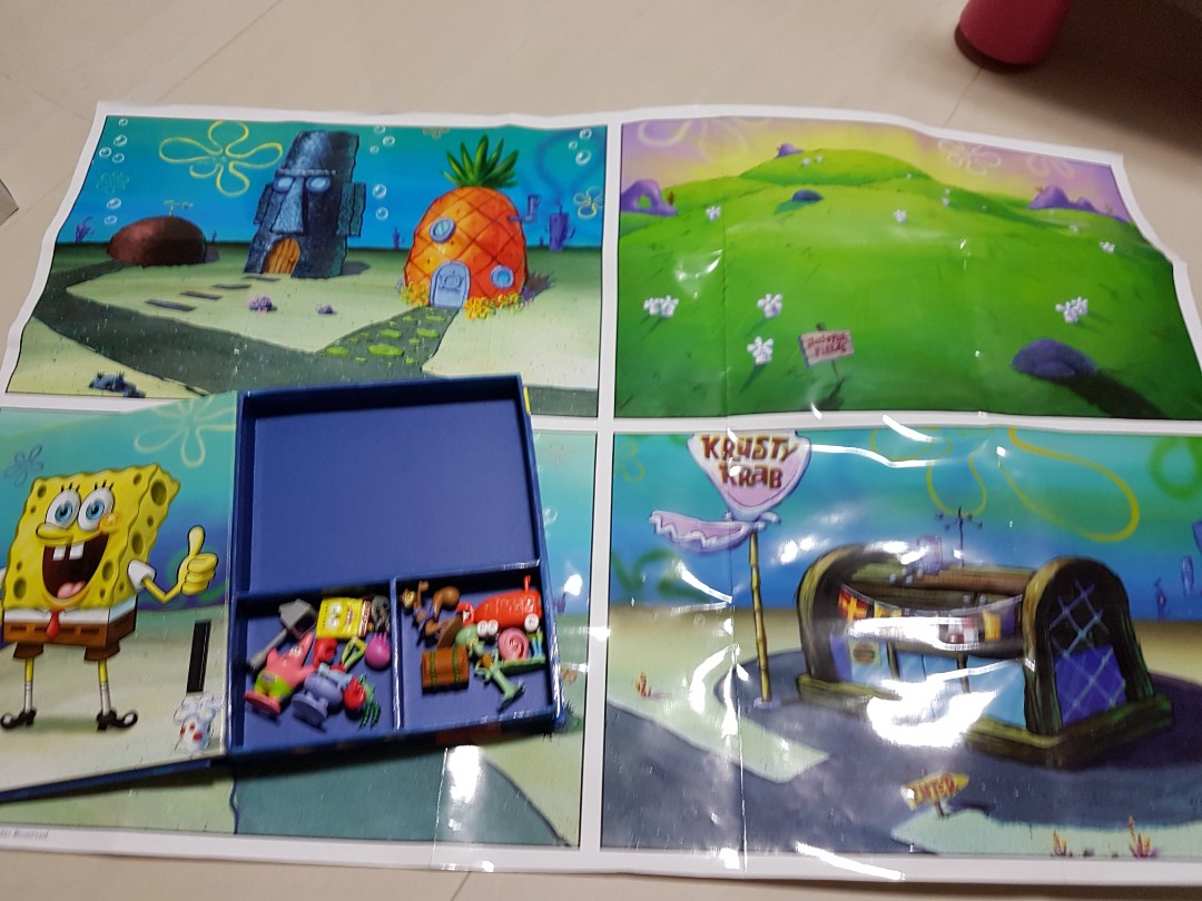 Spongebob squarepants the treasure hunt My Busy Book, Hobbies & Toys