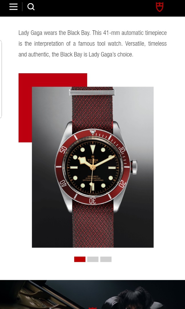 Tudor black store bay lady gaga