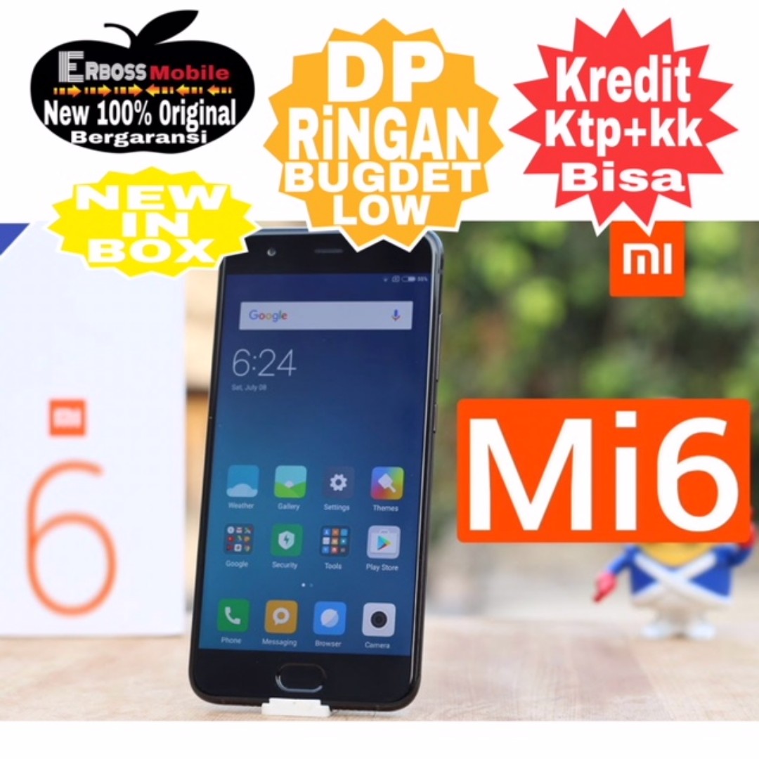 Xiaomi Mi 6 New Original 64 4GB Cash Kredit Dp 2jt Ditoko Ktp Kk Wa