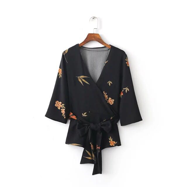 Zara Inspired Printed Kimono Top, Women 