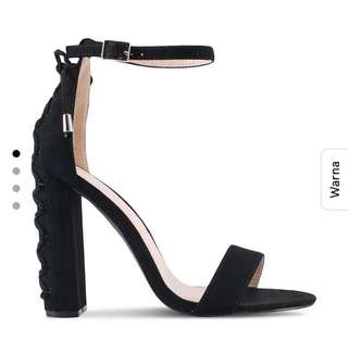 Lace up open toe