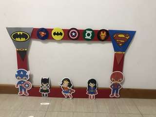 Super her photobooth props