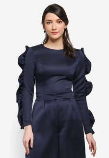 Frill sleeve top - Zalia