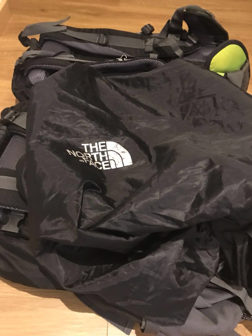 2x North Face Electron 60L Backpacks c/w Raincovers, Sports Equipment ...