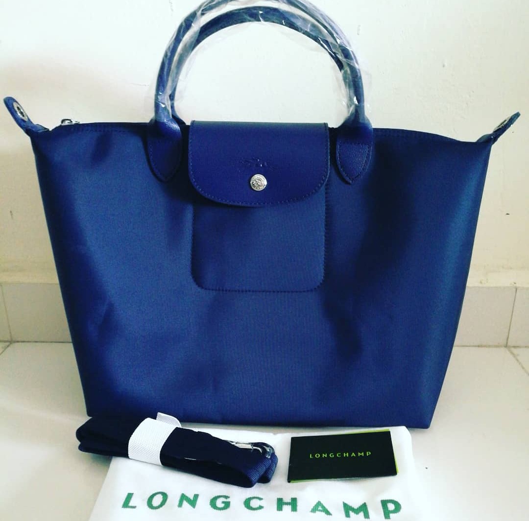 Authentic Longchamp Medium Le Pliage Neo Nylon Top Handle