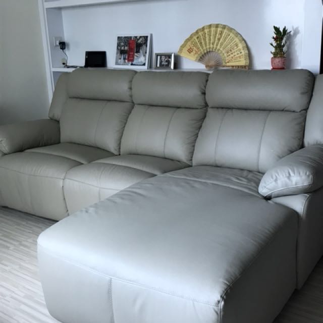 As good as new leather Sofa Set, Furniture & Home Living, Furniture