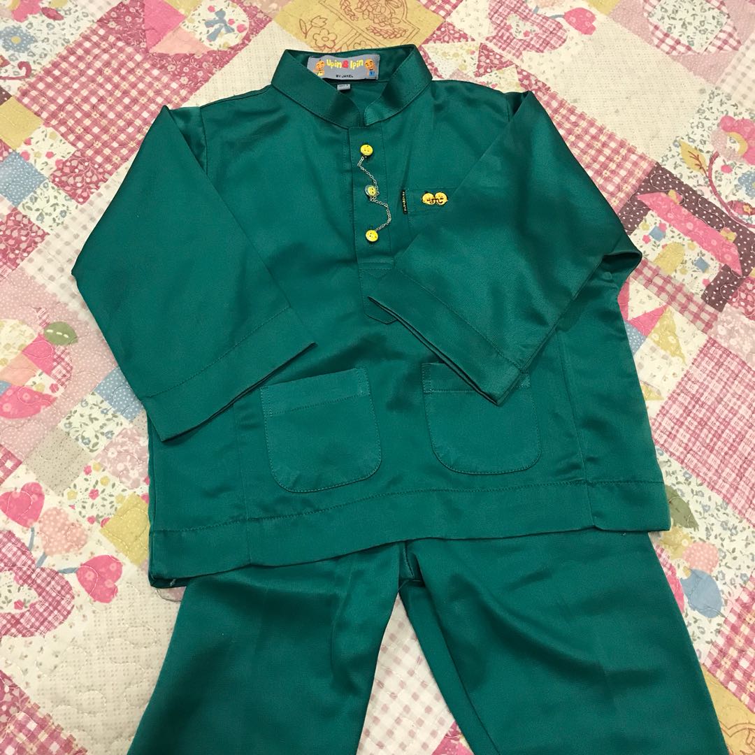  Baju  Melayu  Budak Emerald  Green  BAJUKU