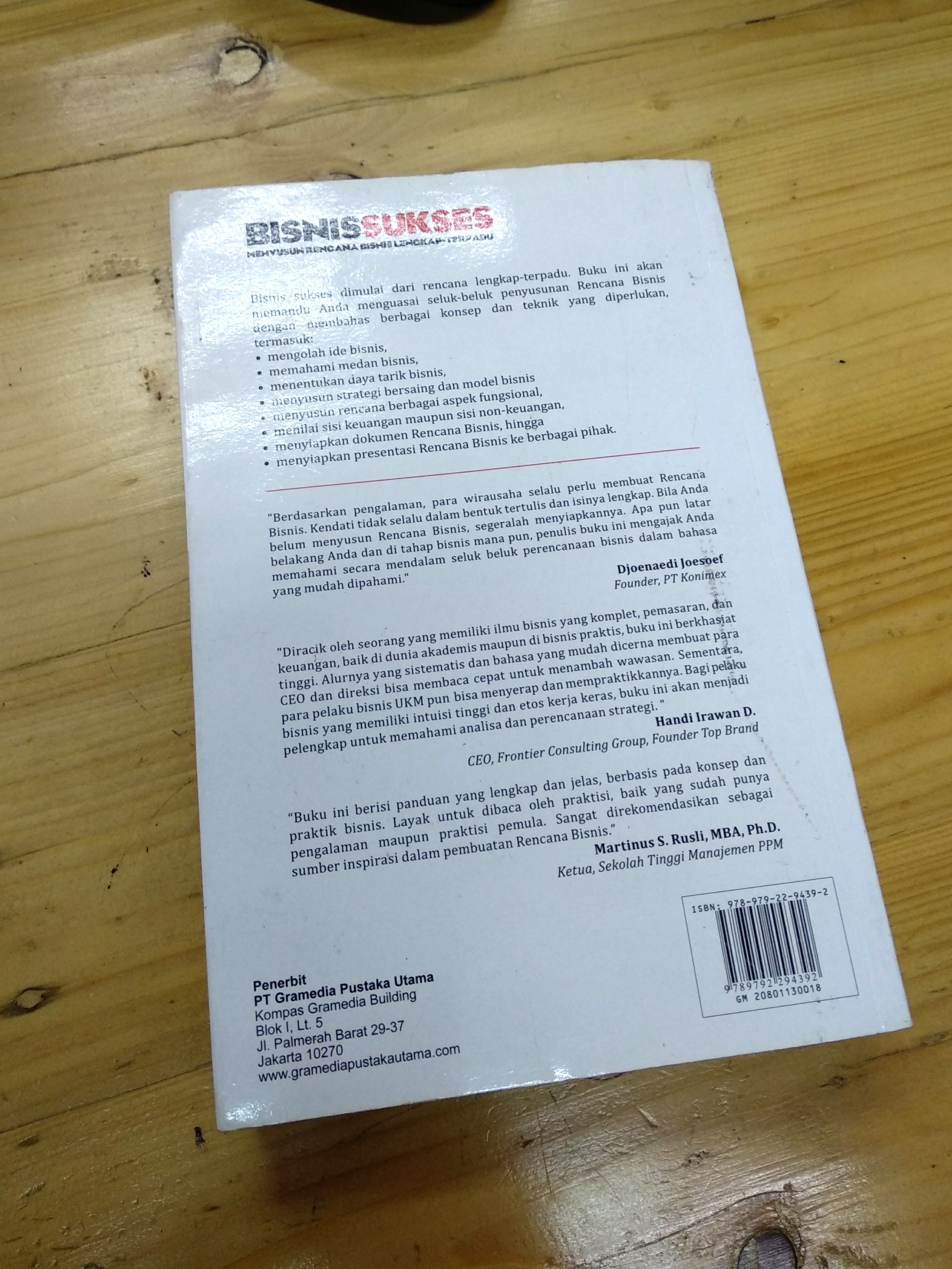 Bisnis Sukses Menyusun Rencana Bisnis Lengkap Terpadu by Ignas G Sidik Books & Stationery Books on Carousell