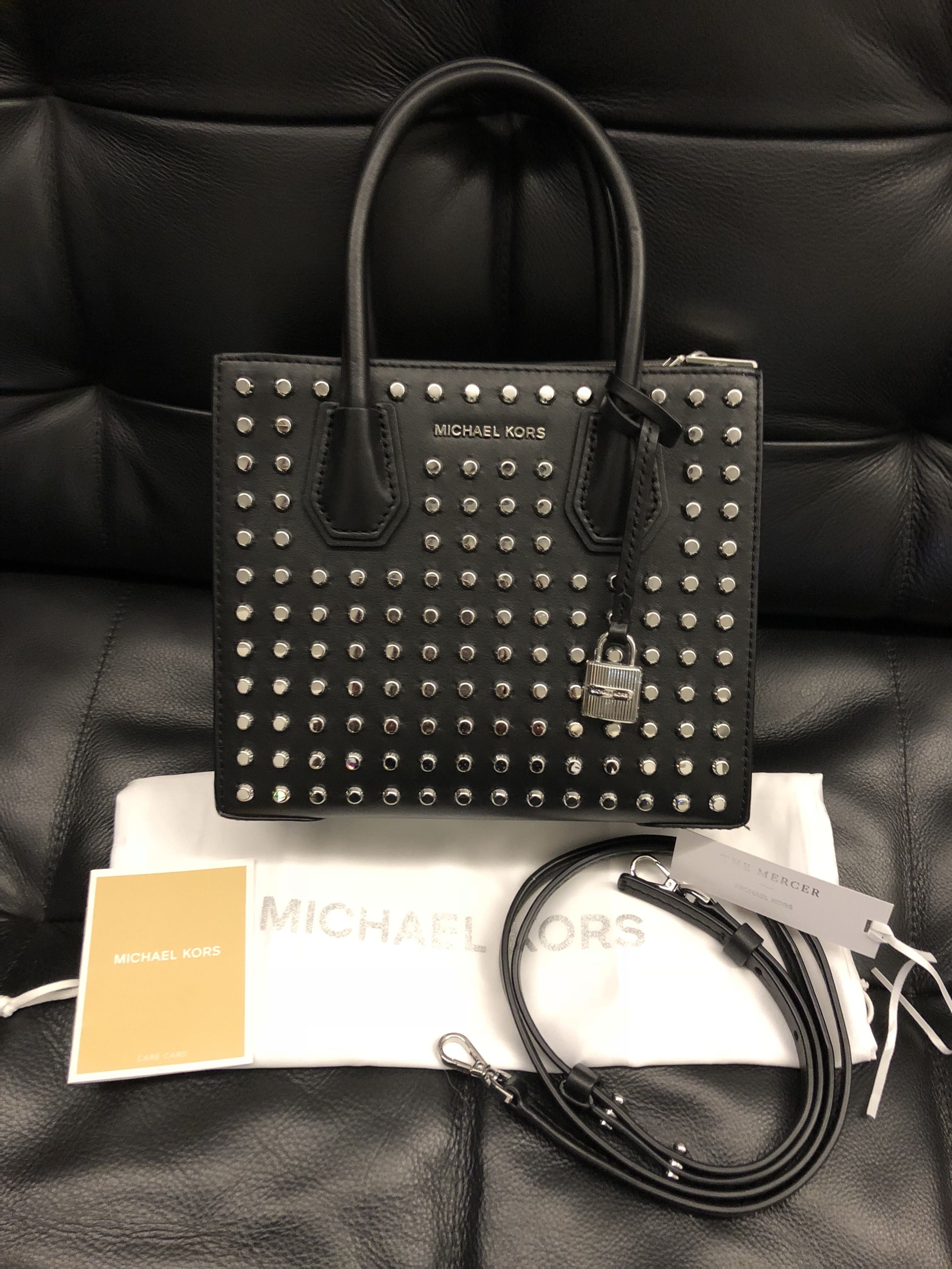 Michael kors mercer studded bag deals