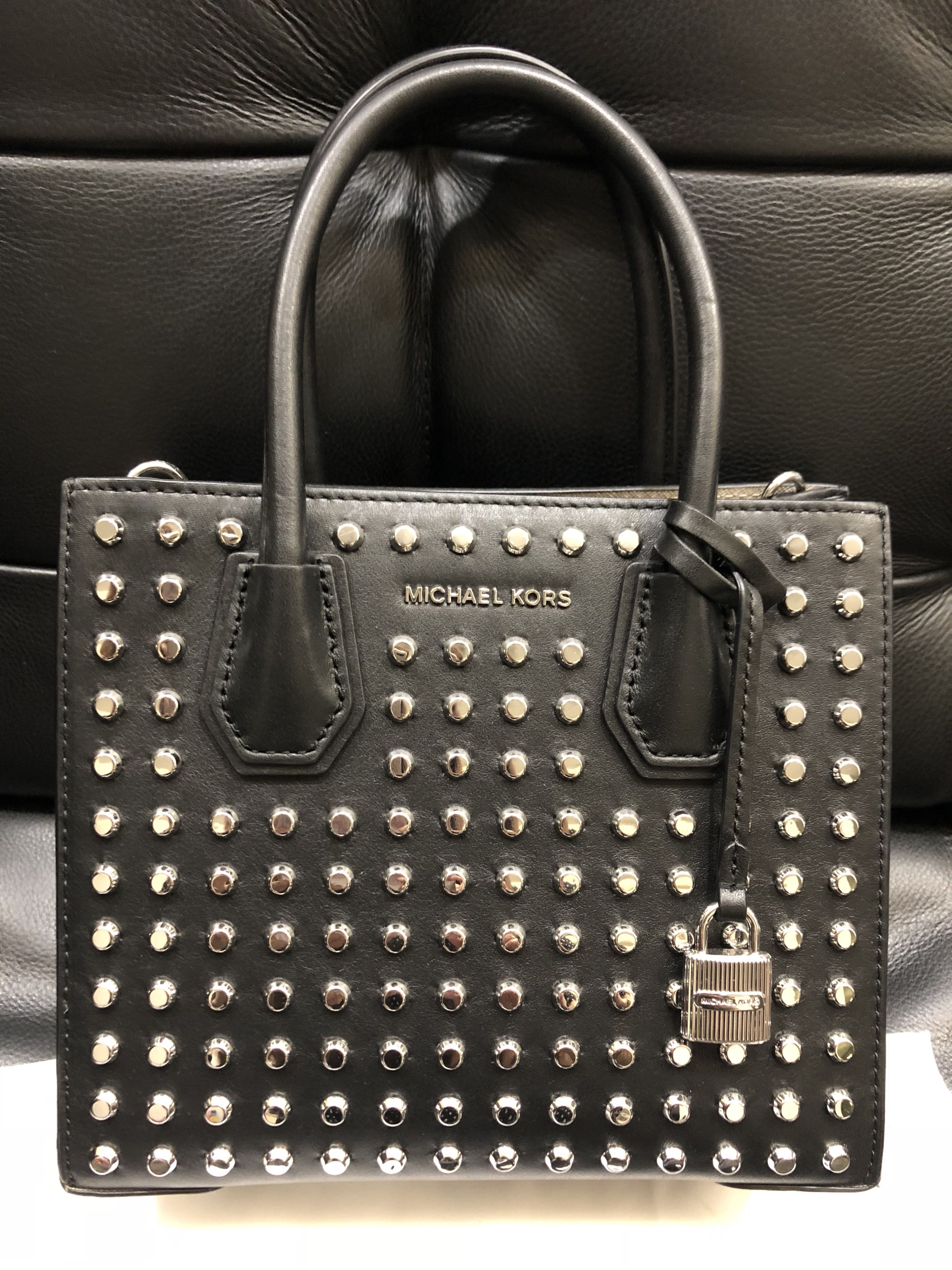 michael kors mercer studded bag