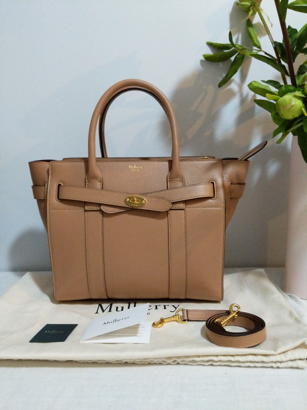 mulberry zipped bayswater tote