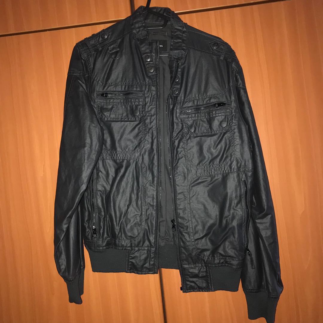 bossini leather jacket