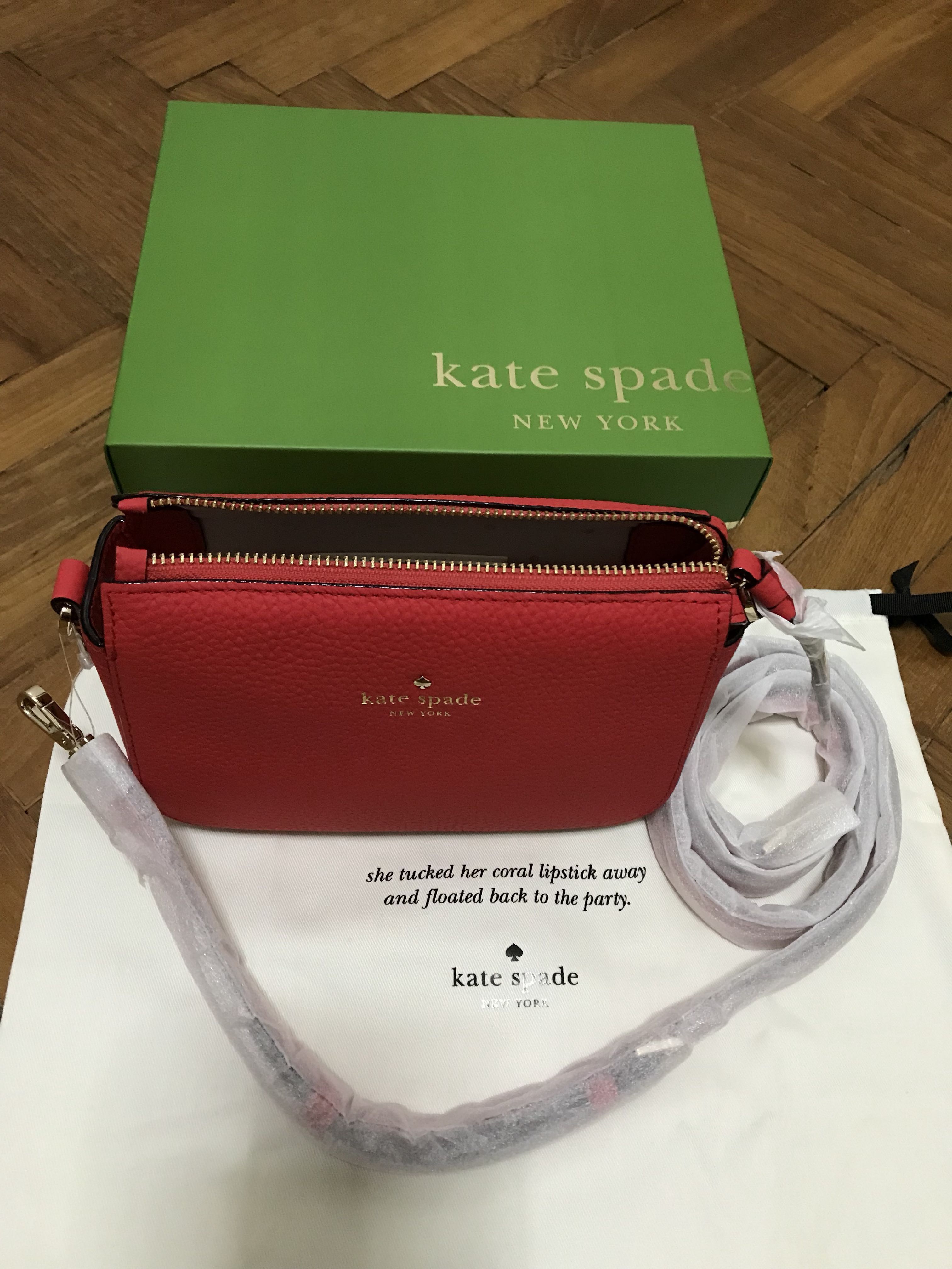 Brand New Authentic Kate Spade New York Sling Bag for Women with Care Card Women s Fashion Bags Wallets Cross body Bags on Carousell
