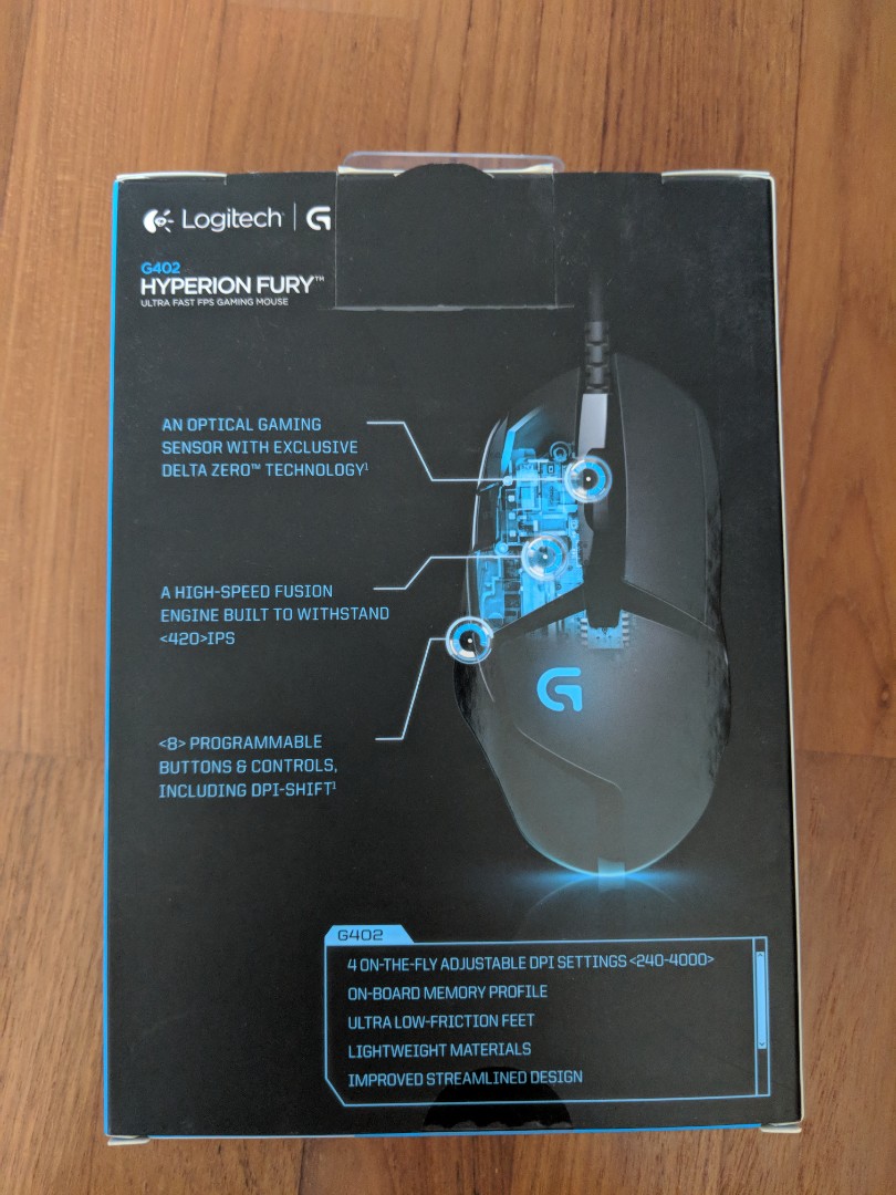 Brand New In Box Logitech G402 Hyperion Fury Computers Tech Parts Accessories Mouse Mousepads On Carousell