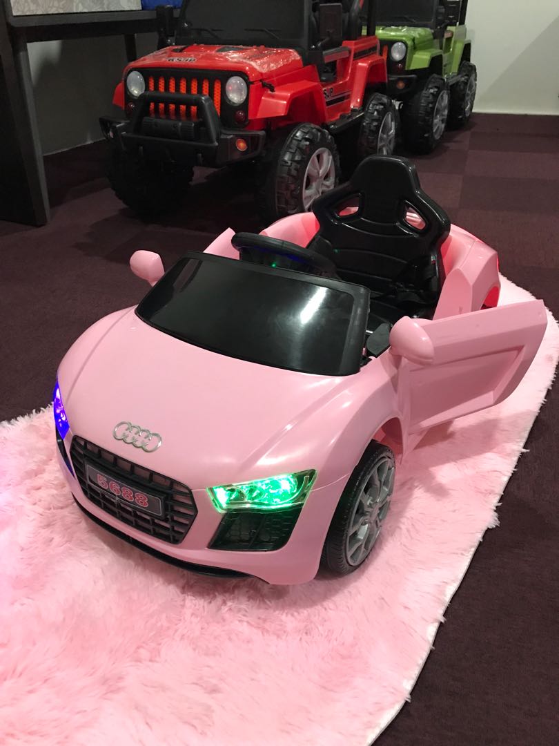 pink electric children's car