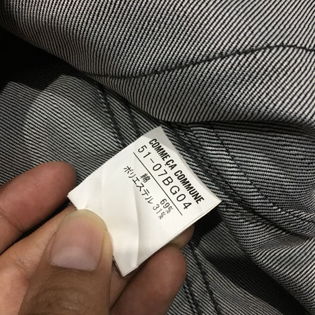 Comme Ca Commune Truckers Raw Blue Rigid Denim Fesyen Pria Pakaian Di Carousell