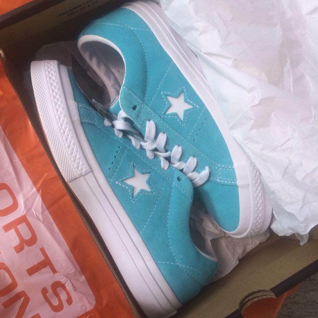 converse one star baby blue size 36 ori 10000 Fesyen Wanita