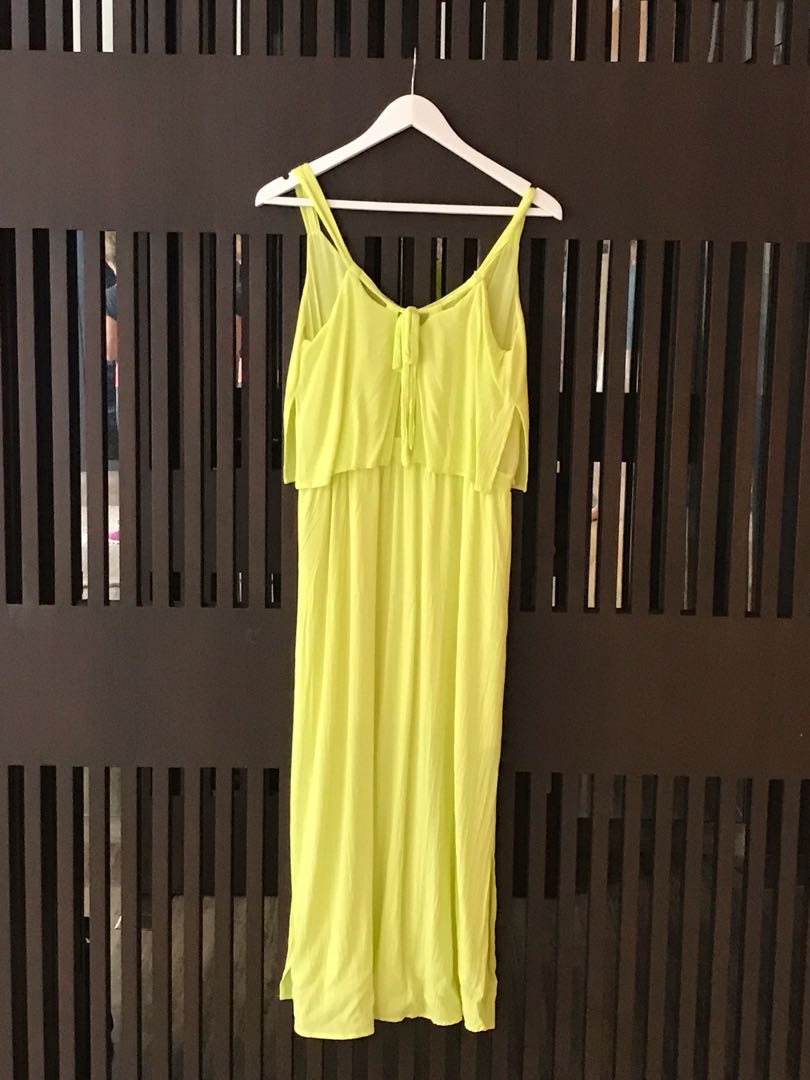 lemon colored dress