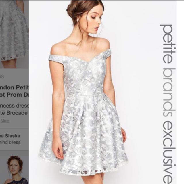 chi chi silver dress