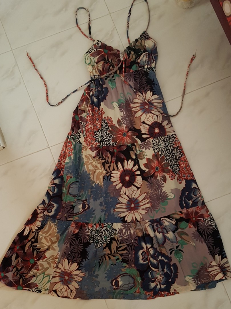h&m spaghetti strap dress
