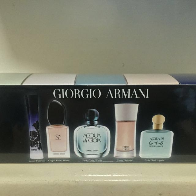 giorgio armani 5 piece variety set