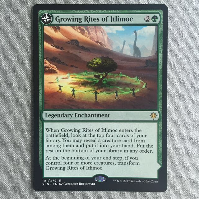 Growing Rites of Itlimoc (MTG Ixalan Rare), Hobbies & Toys, Toys & Games on Carousell