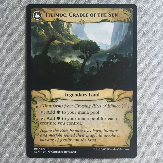 Growing Rites of Itlimoc (MTG Ixalan Rare), Hobbies & Toys, Toys & Games on Carousell