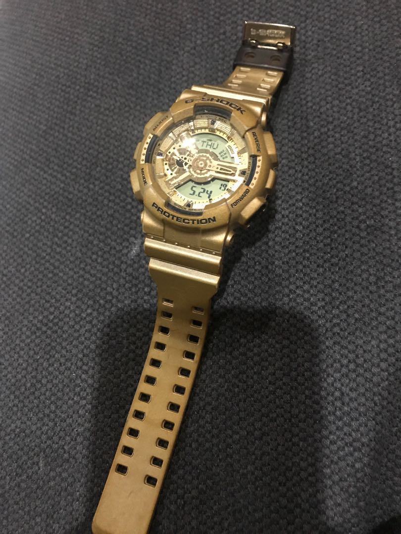 G shock watch Gold colour no box Luxury Watches on Carousell