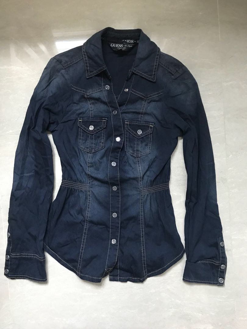 guess denim top