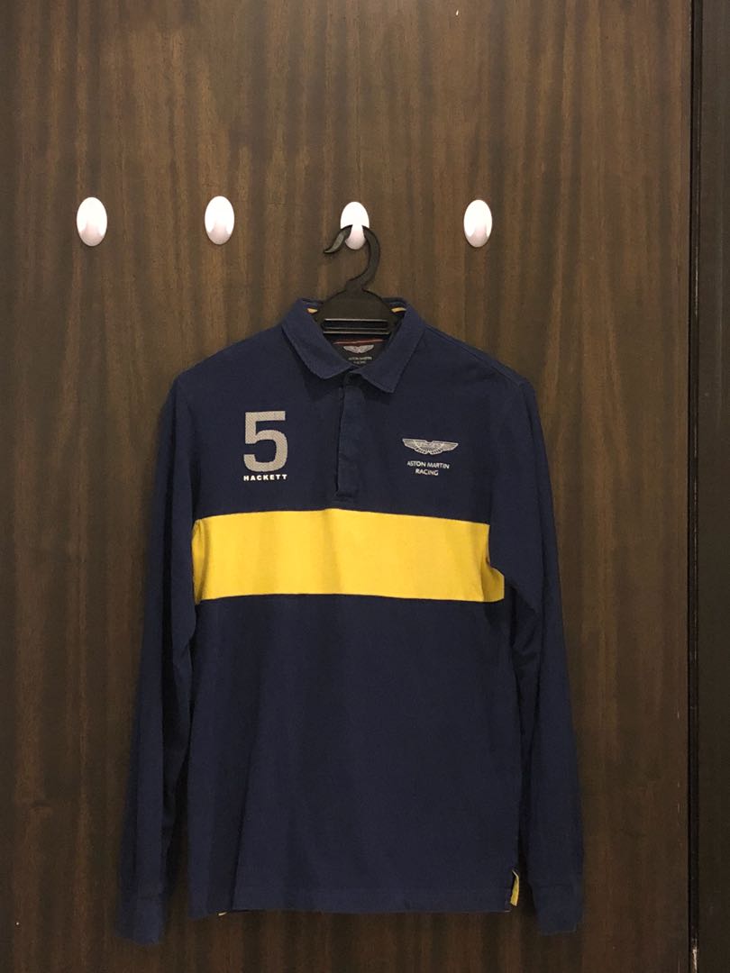 hackett long sleeve polo