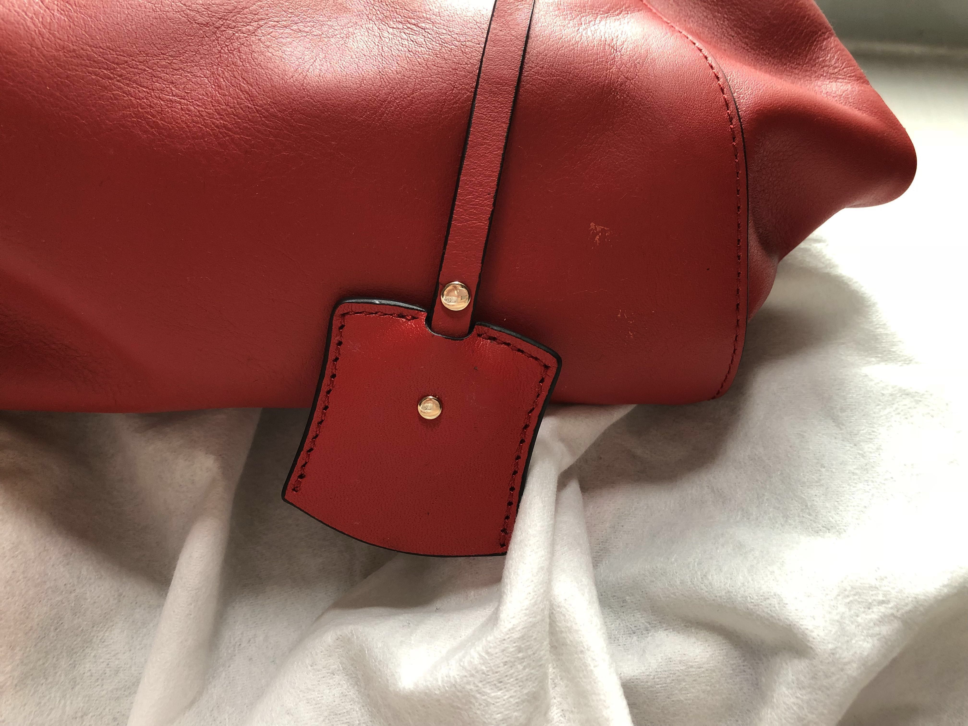 Karen Millen chilli red handbag with sling