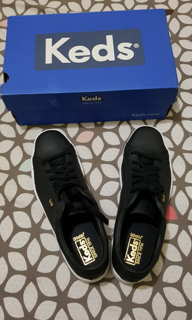 keds ace leather black