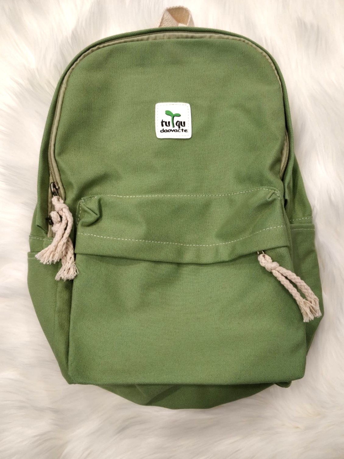 green school bag