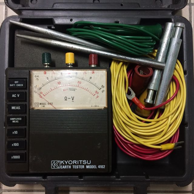 KYORITSU Model 4102 Analog Earth/Ground Tester (Hard case) MayRathon