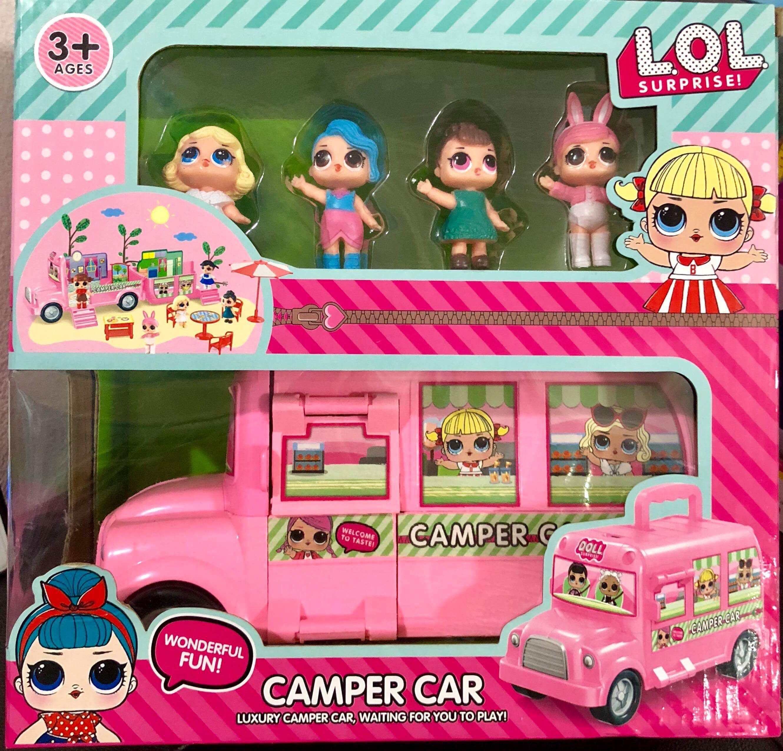 lol surprise doll picnic car playset