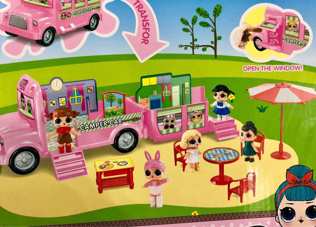 lol surprise picnic bus