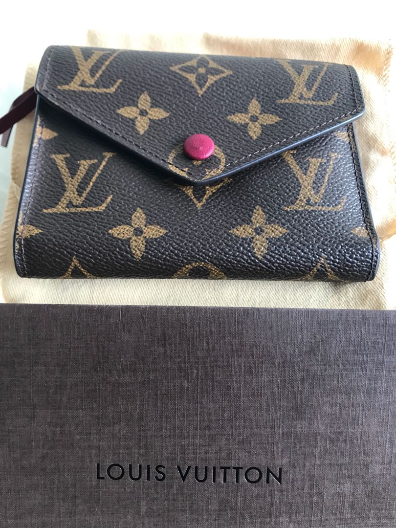 Authentic Louis Vuitton Victorine Wallet (Fuchsia Interior), Luxury, Bags &  Wallets on Carousell