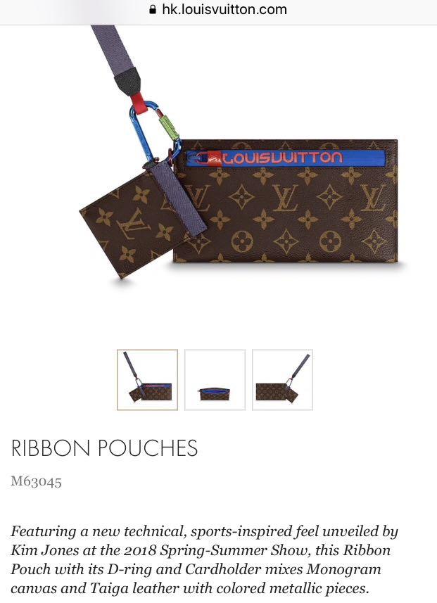 Louis Vuitton SS18 Ribbon pouch/card holder, Luxury, Bags & Wallets, Clutches on Carousell