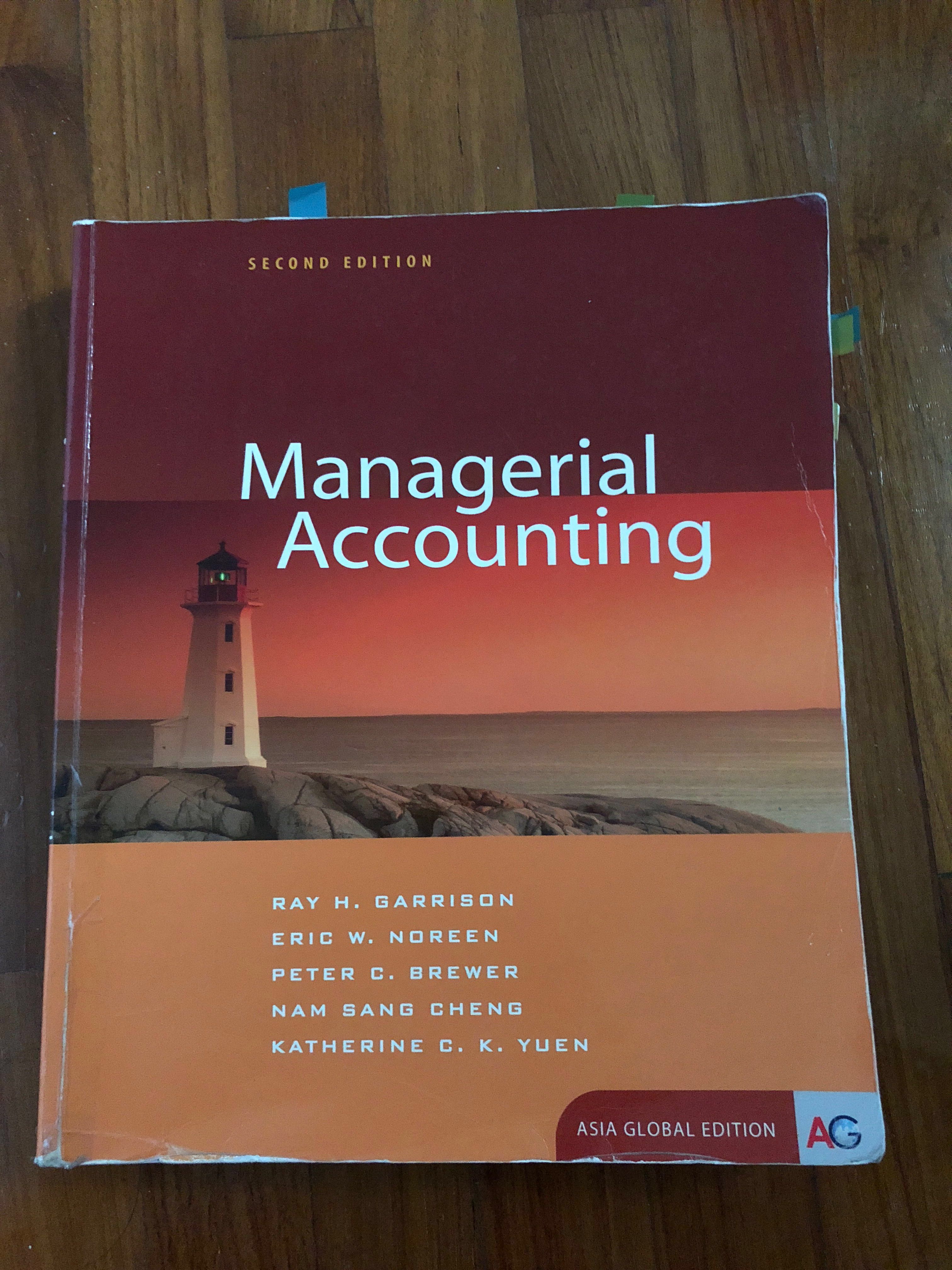 Managerial Accounting Textbook Asia Global Edition Garrison