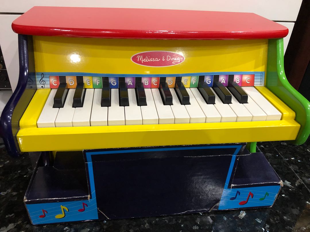 Melissa Doug Children Wooden Toy Play Piano Song Music Education