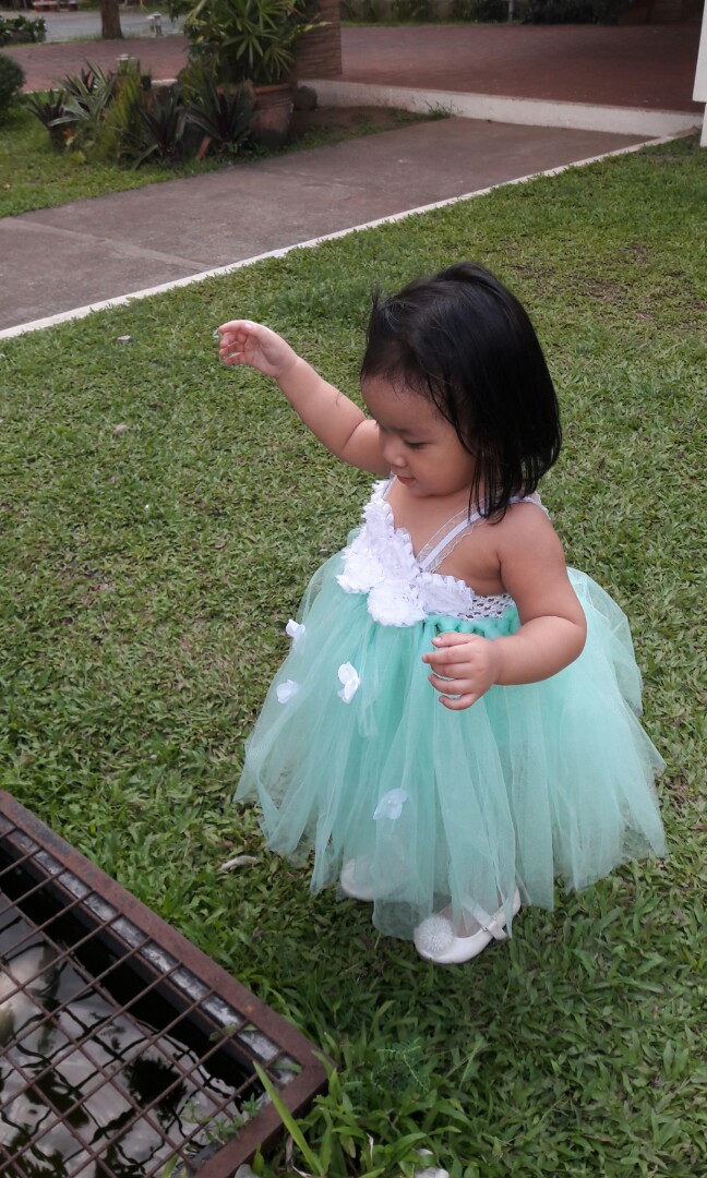 mint green tutu dress