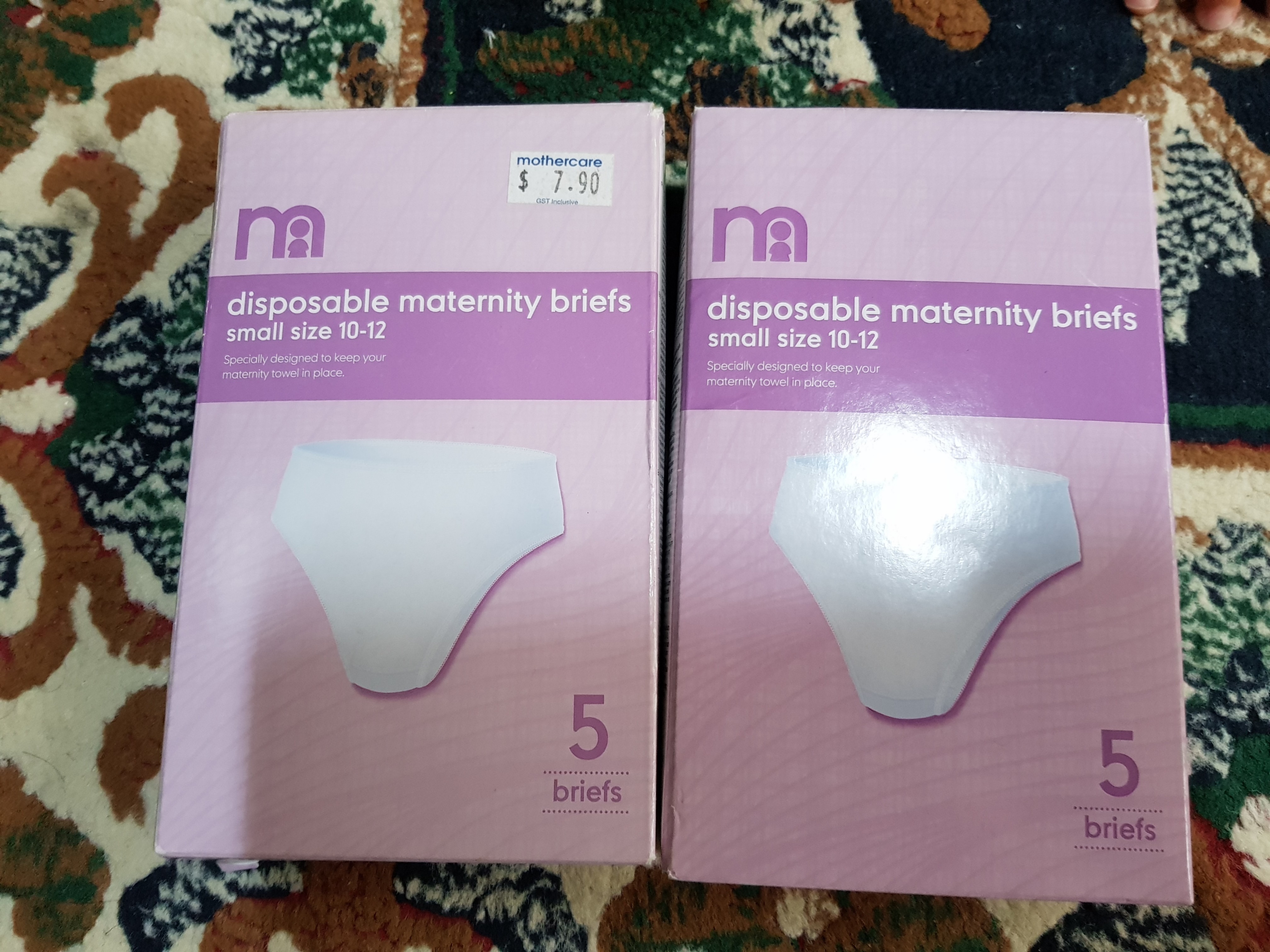 Mothercare Disposable Maternity Briefs Small (Size 10-12) - 5 Pack