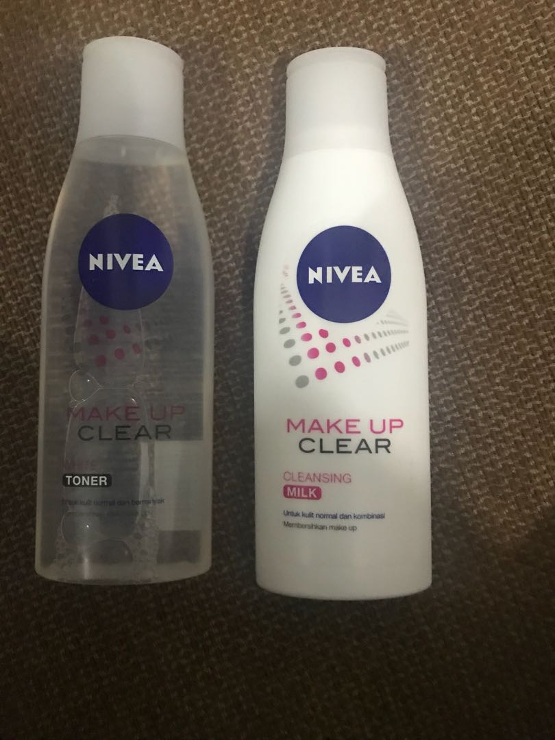nivea cleansing milk and toner